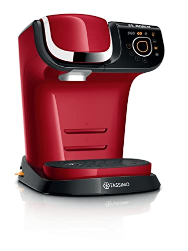 Analyse et avis sur la machine à café Bosch Tassimo My Way, tas6503 1 Bosch Tassimo My Way Machine à Café, tas6503, plus de 40 boissons chaudes, OneTouch, cafetière à dosette, des boissons personnalisées, filtration d'eau Brita Maxtra+, Intellibrew, rouge