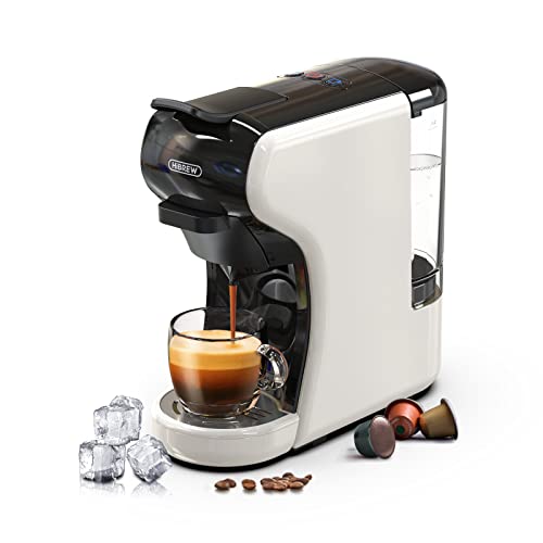 Analyse et avis sur la machine à café HIBREW H1A 1 HIBREW H1A Machine à café à capsules, Cafétière multi capsules, Machine espresso, Pression 19 Bars, Arrêt automatique, Compact, Réservoir d'eau, Blanc
