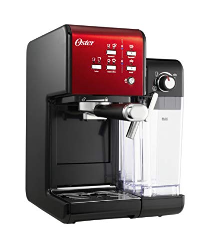 Analyse et avis sur la machine à café expresso OSTER Prima Latte II avec traitement lait, rouge 1 OSTER Cafetière expresso Prima Latte II avec traitement lait, rouge, 0