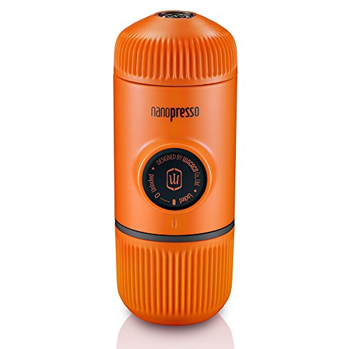 Analyse et avis sur la machine à espresso portable WACACO Nanopresso 1 WACACO Nanopresso Machine à Espresso Portable, Évolution de La Minipresso, Pression Maximale de 18 Bar, Cafetière de Voyage, Actionnée Manuellement avec un Piston, Orange